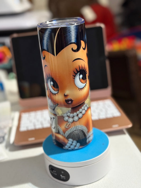 Betty Boop LV inspired 20oz tumbler
