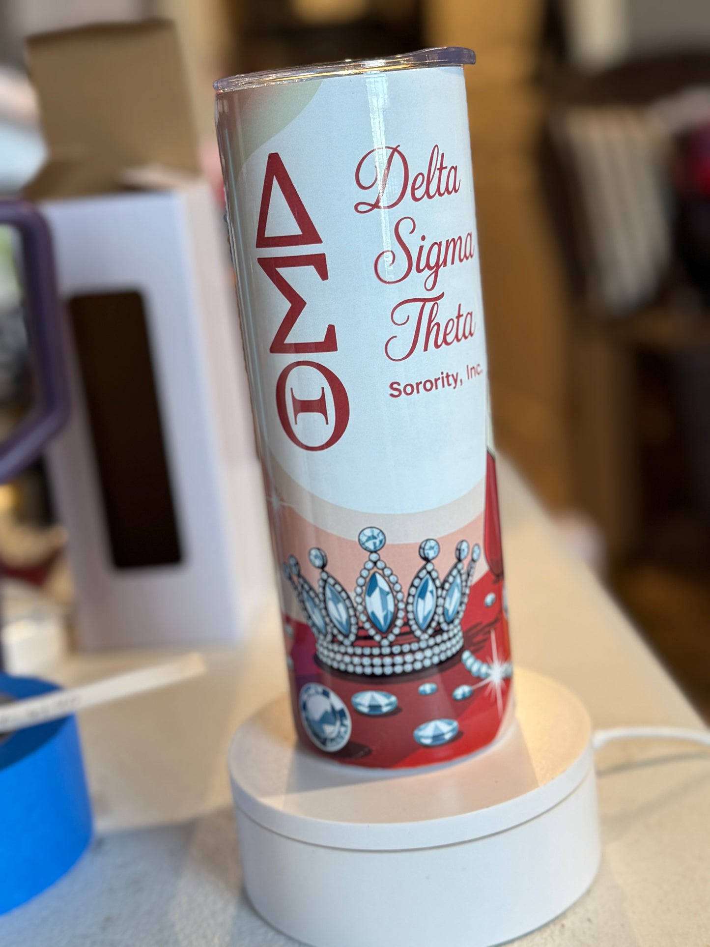 Delta Sigma Theta 20oz tumbler