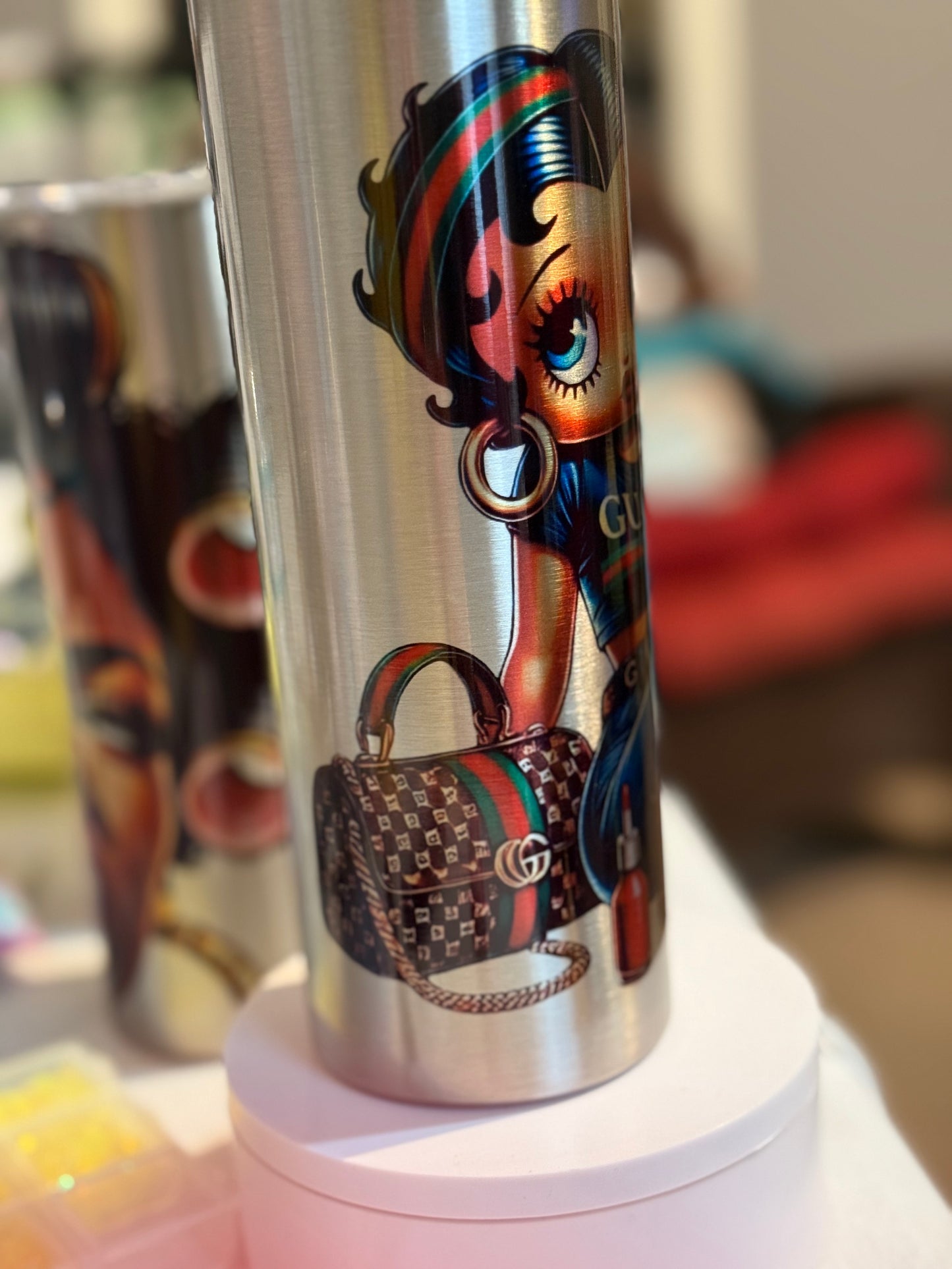 Betty Boop Gucci inspired tumbler