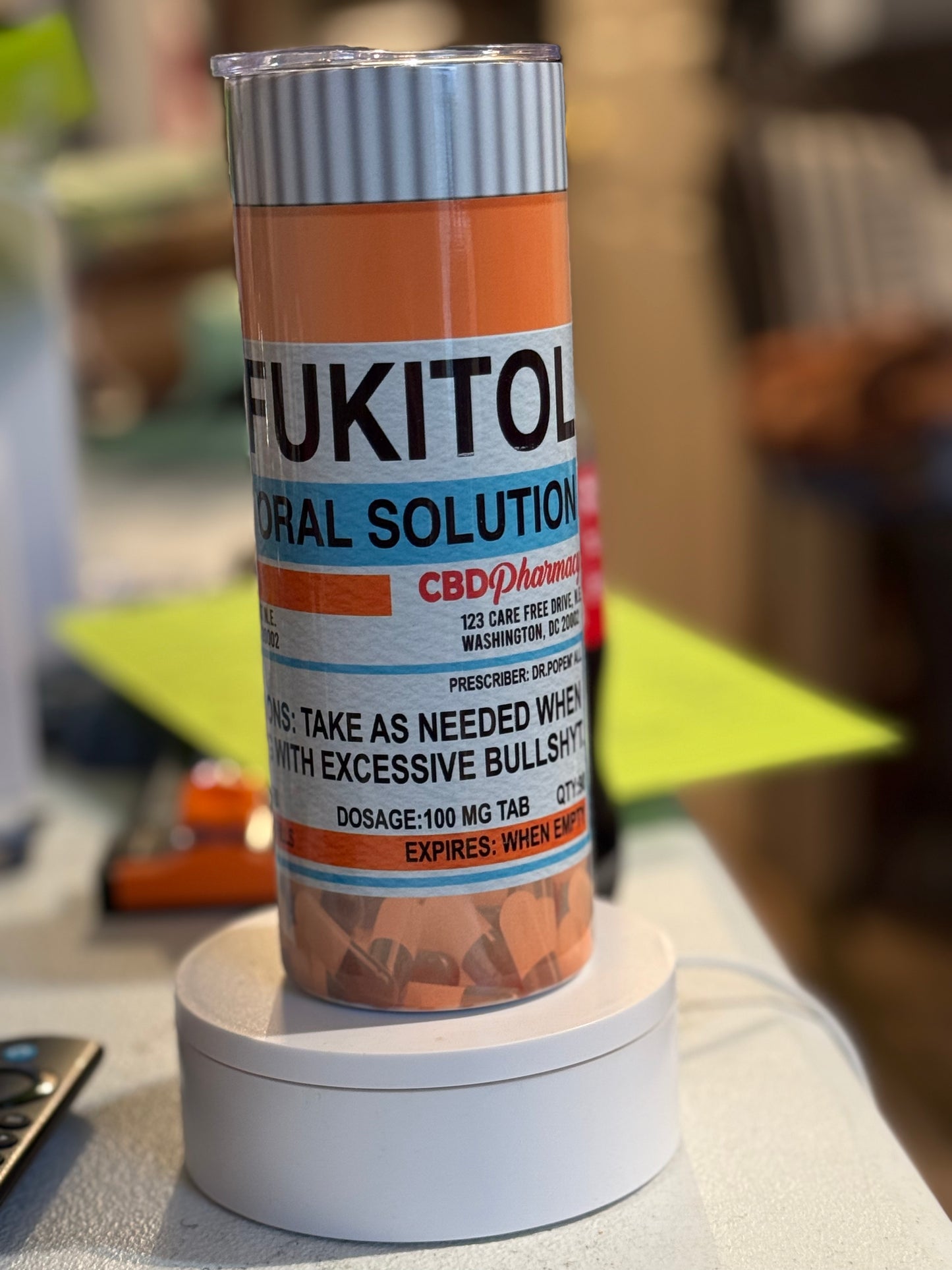 FUKITOL 20oz tumbler