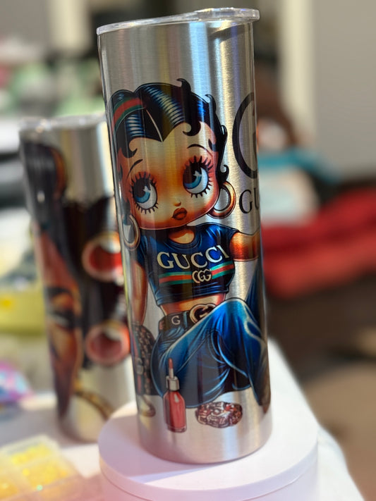 Betty Boop Gucci inspired tumbler