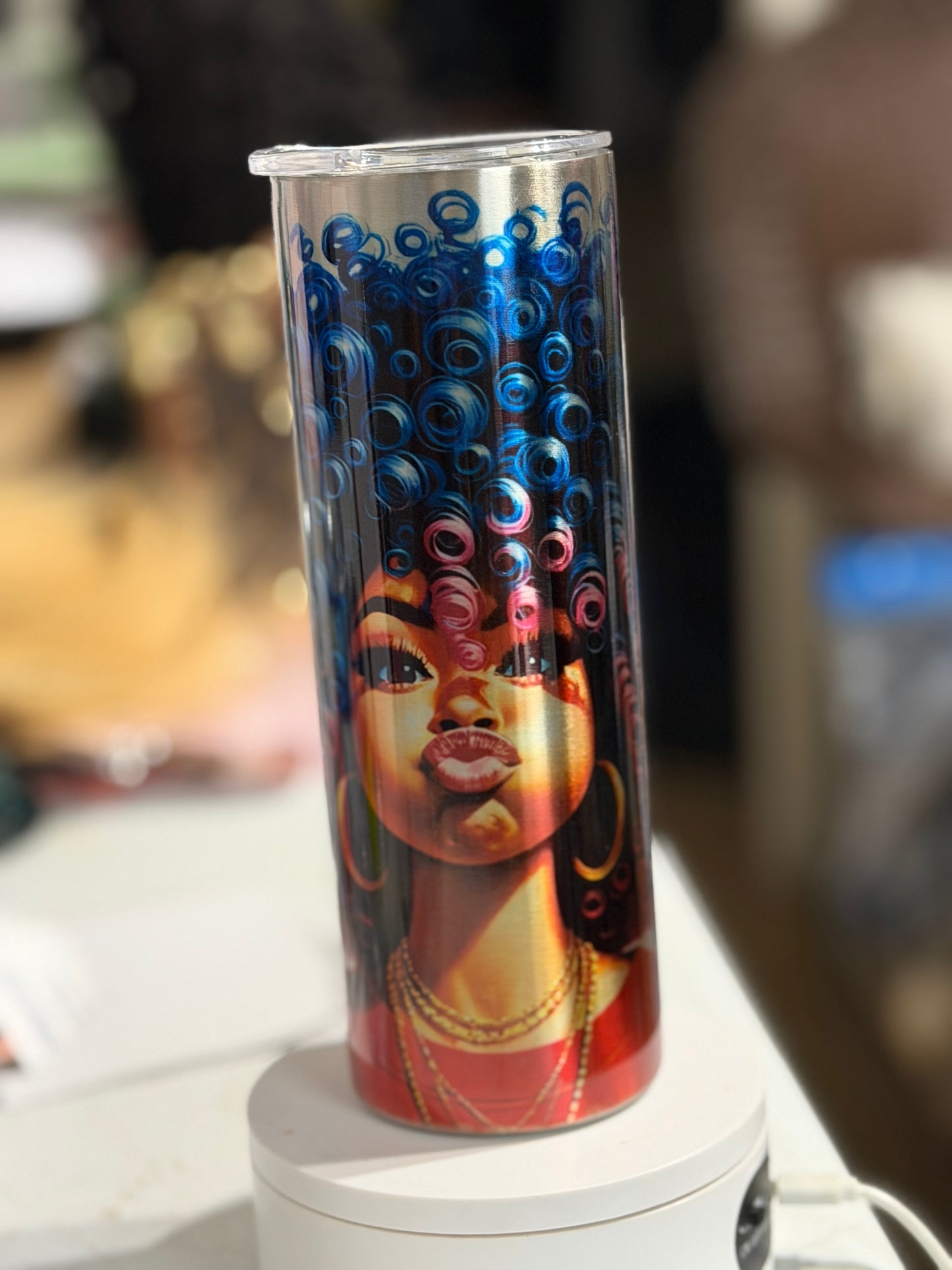 Pucker up! 20oz stainless steel tumbler