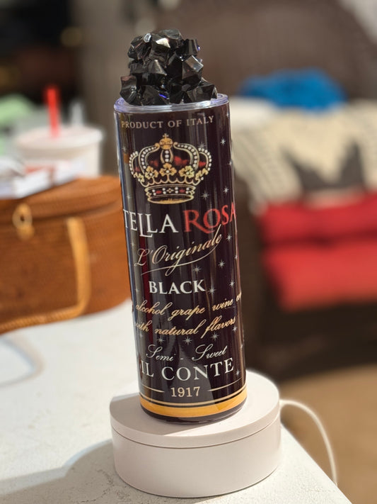 Stella Rosa Black 20oz tumbler w/3D topper