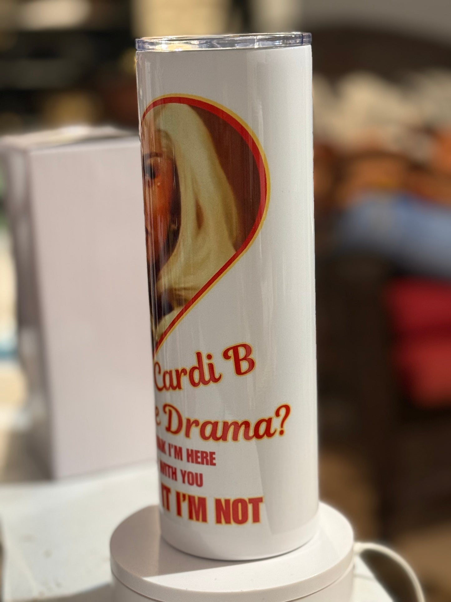 Cardi B “am i the drama” tumbler 20oz