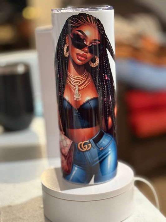 Stylish gucci inspired tumbler