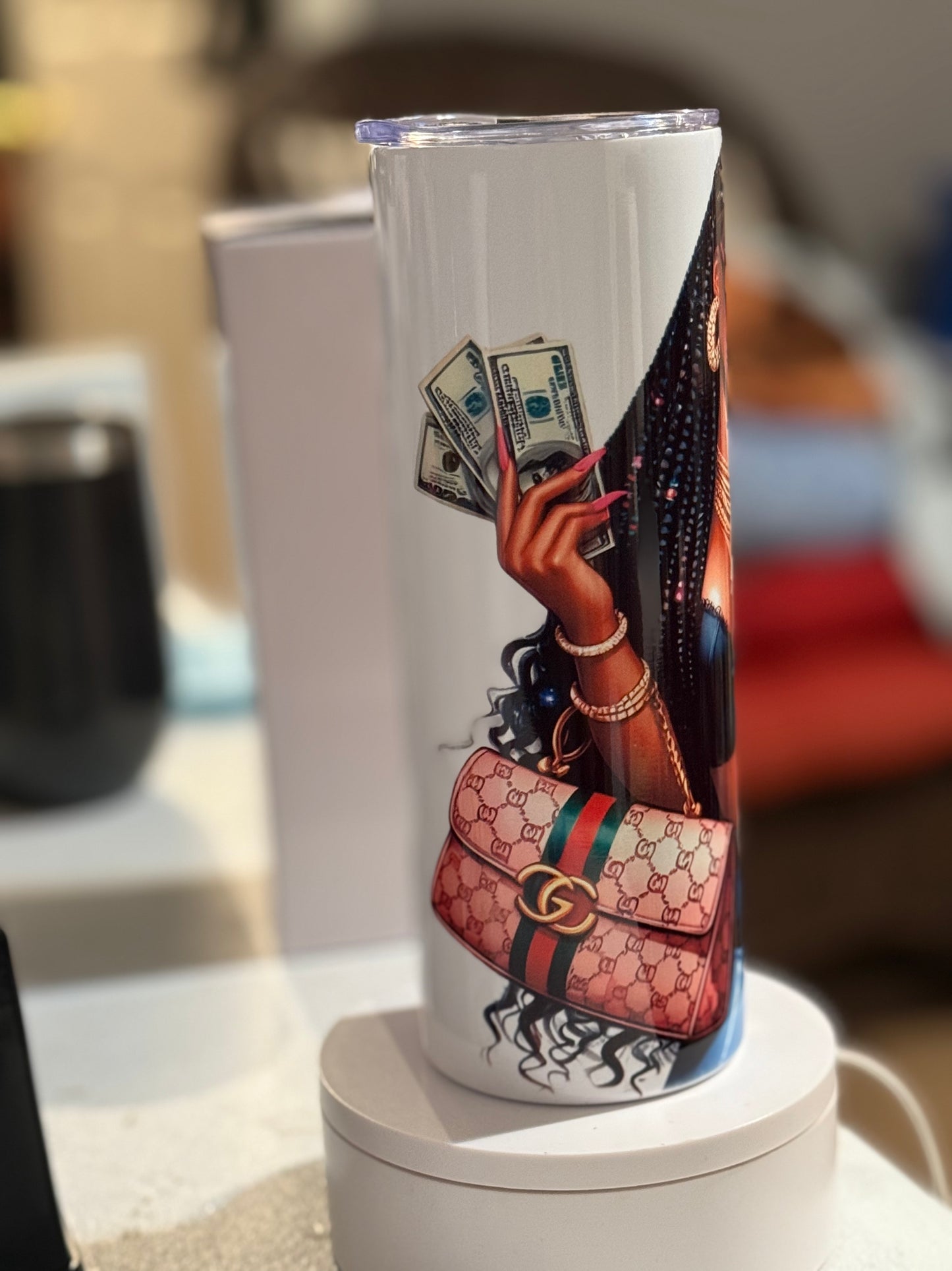 Stylish gucci inspired tumbler