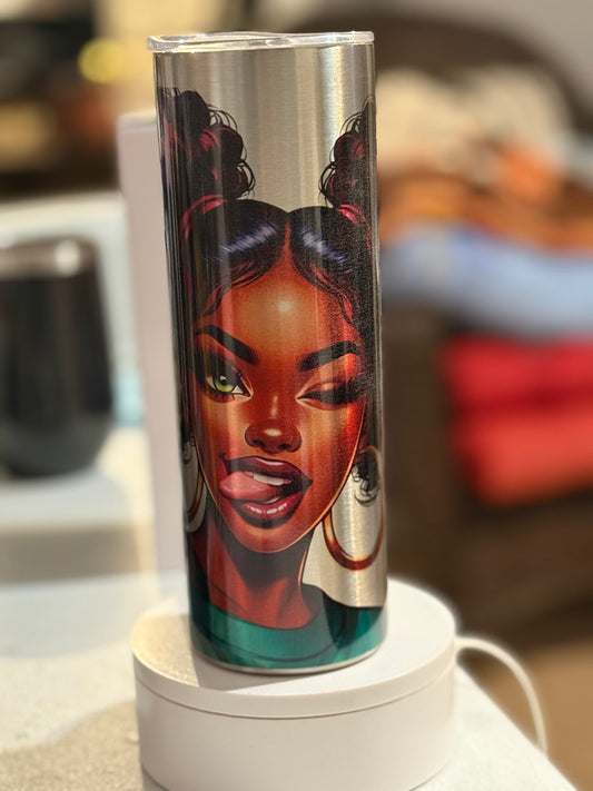 Stick yo tongue out 20oz tumbler