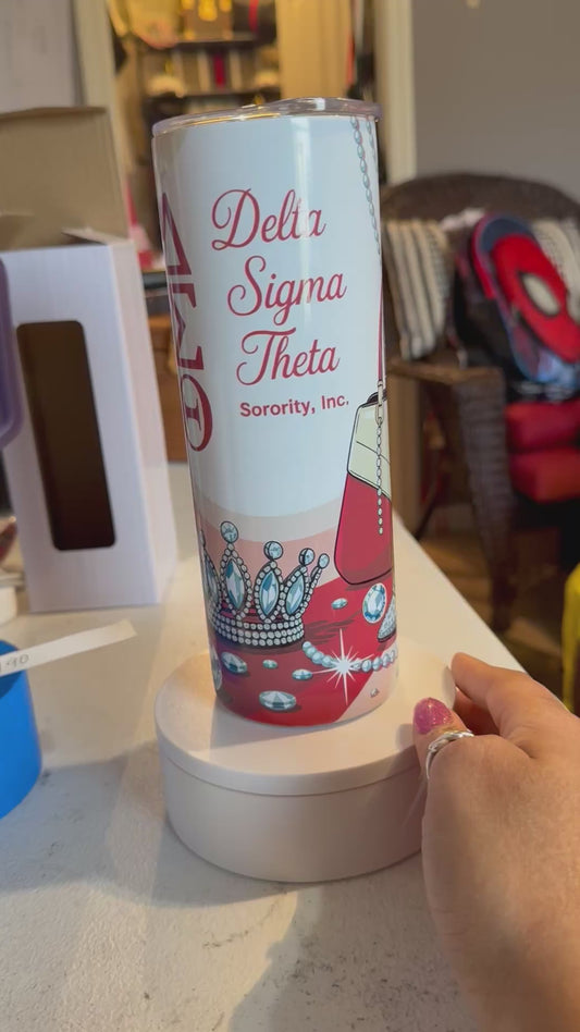 Delta Sigma Theta 20oz tumbler