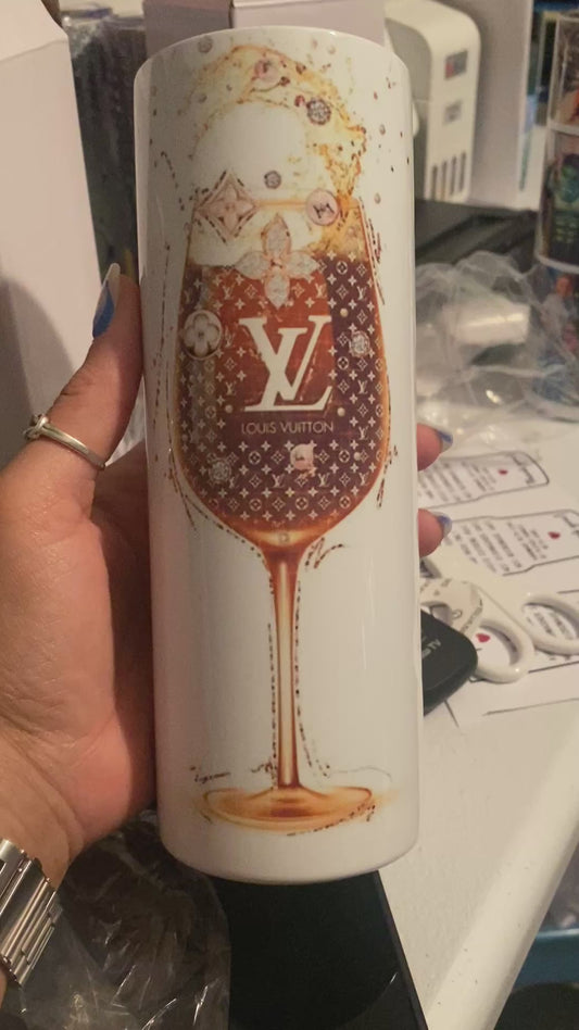 LV inspired 20oz tumbler