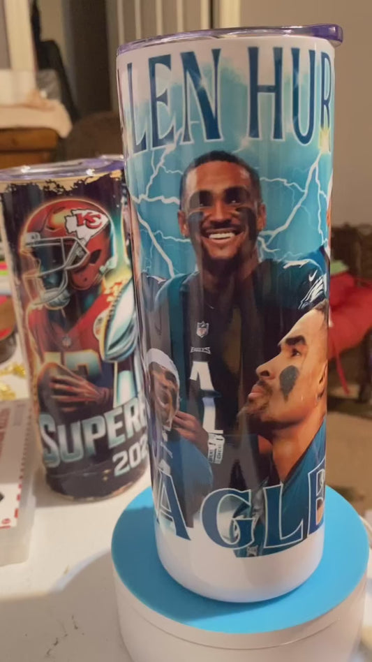 Jalen Hurts 20oz tumbler